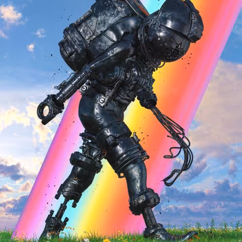 SEMI-ARTIFICIAL RAINBOW by BEEPLE