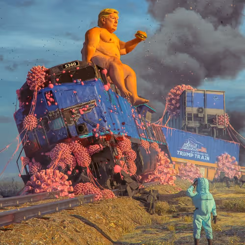 TRUMP TRAIN by BEEPLE