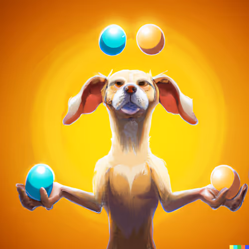 Walk the Dog with Dogs and Eggs