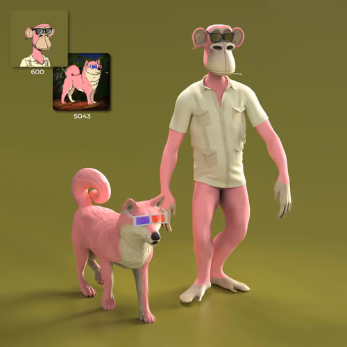 3D Bored Ape Club V2