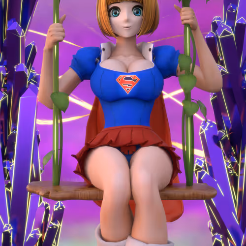Girl on the swing