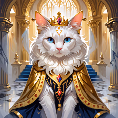 Grumpy Gold Cat