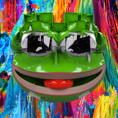 Glitching Pepe In Glitchlandia