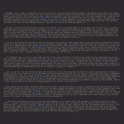 Text Clock by RG