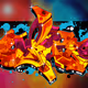 Nebula space graffiti