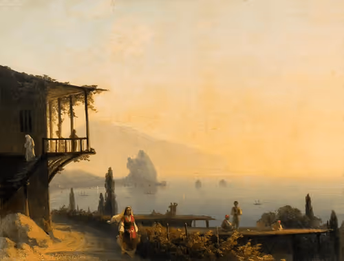 Gurzuf. A House with a Terrace. 1843