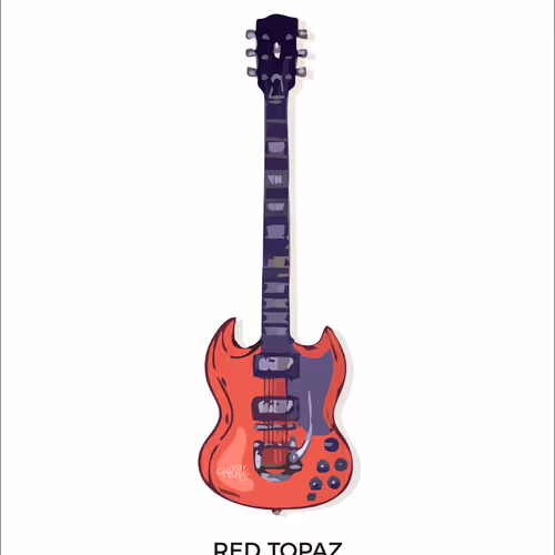 RED TOPAZ - Edition 1 of 1 - Art by Guitar Boys // 2021
