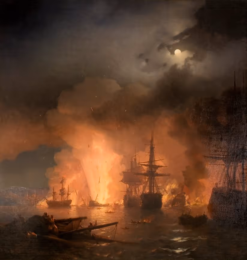 Battle of Chios. 1848