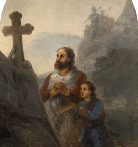 Warrior Praying. 1890s