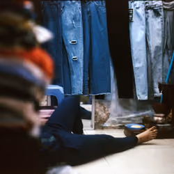 Textile Merchant Napping