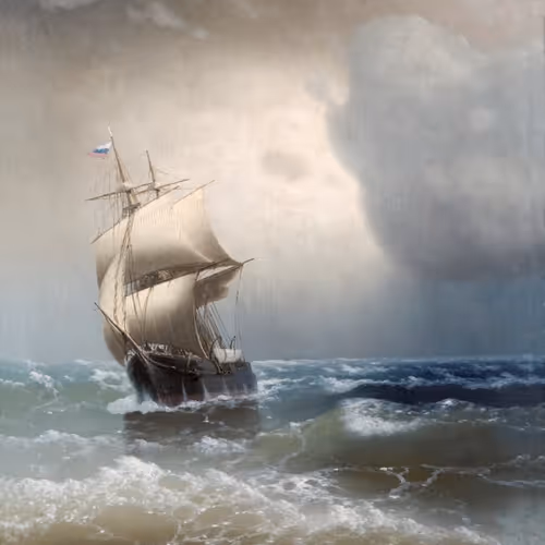 Sailer in the Open Sea. 1890s