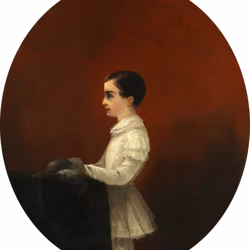 Portrait of Ivan Cristoforovich Lazarev (1844-1850)in childhood. 1851