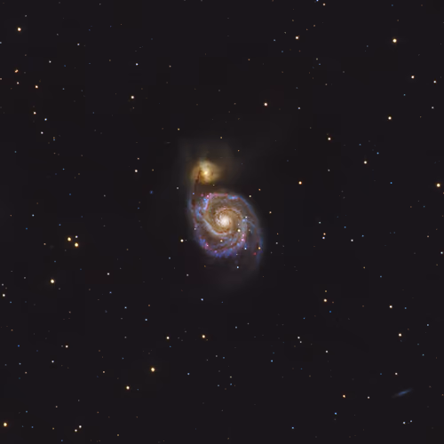 Whirlpool Galaxy In Motion