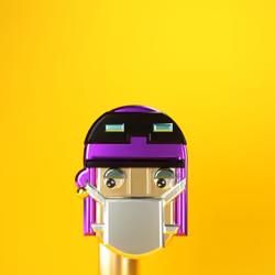 3D Chrome Punk Babies #049