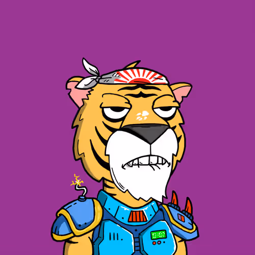 Grouchy Tiger Social Club #7681