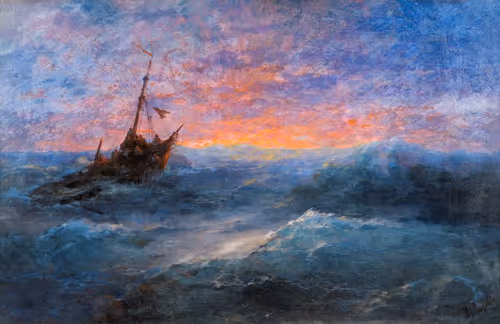 After Sunset on the Ocean. 1898