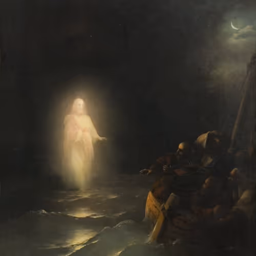 Walking on the Waters. 1863