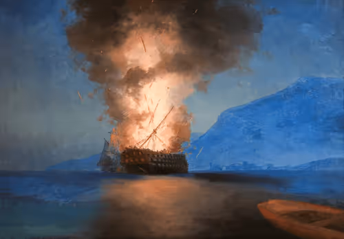 The Explosion of a Ship. 1900