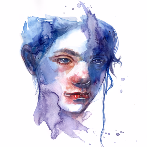 Mental state through watercolor