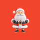 Santa 3D Pink n2