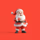 Santa 3D Pink n3