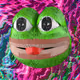 Glitching Pepe In A Glitchscape