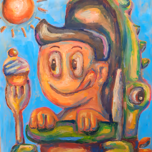 Crocoboy the physical artwork