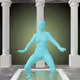 The Dancing Minty Green Woman #3092