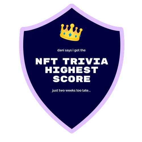 An NFT Trivia Almost Prize