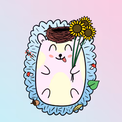 Mini Fluffy Hedgehog #865