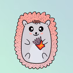 Mini Fluffy Hedgehog #922