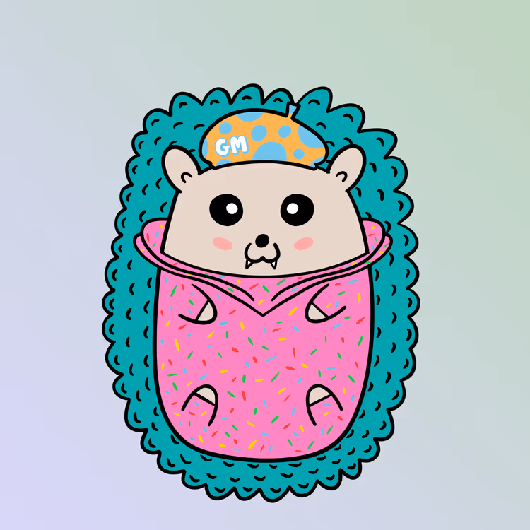 Mini Fluffy Hedgehog #60