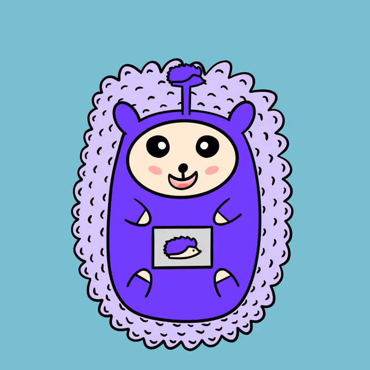 Mini Fluffy Hedgehog #974