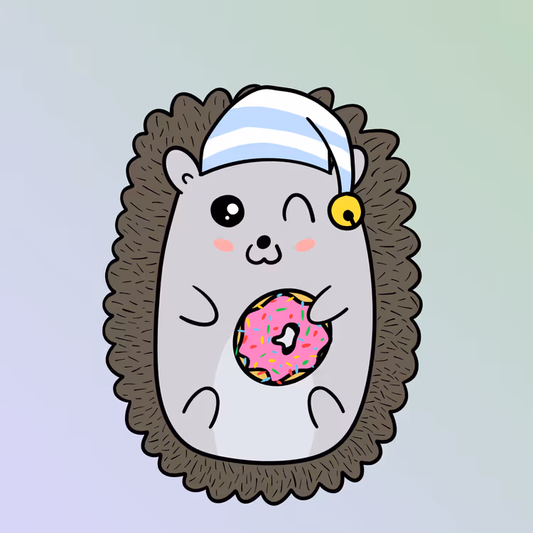 Mini Fluffy Hedgehog #914