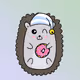 Mini Fluffy Hedgehog #914