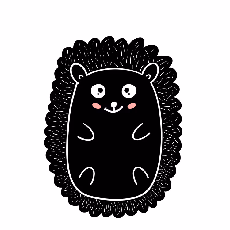 Mini Fluffy Hedgehog #679