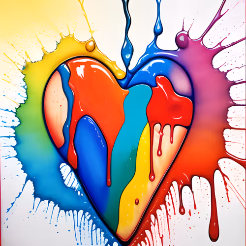 Coloured Hearts of Life