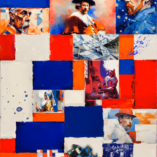 Modern digital Expressionism with Pop Art