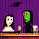 Mona Lisa Meets an Alien in a Bar #7: The Alien in Black