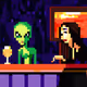 Mona Lisa Meets an Alien in a Bar #2: Small Talk