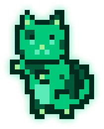 MoonCat #15986: 0x002a53fdae (accessorized)