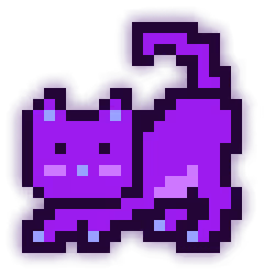 MoonCat #25026: C0BIE'S HOUSECAT (accessorized)