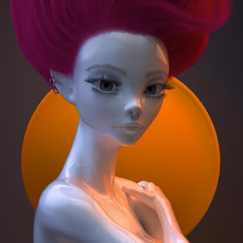 Meta pink girl
