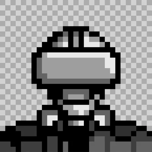 Echo hero artwork (monochrome pixel)