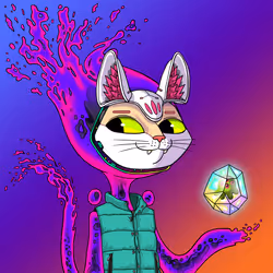 Alien Cat #1057