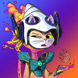 Alien Cat #9998
