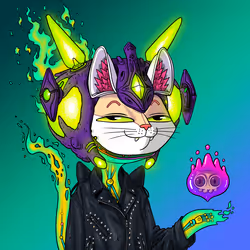 Alien Cat #7136