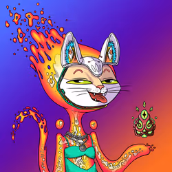 Alien Cat #8690
