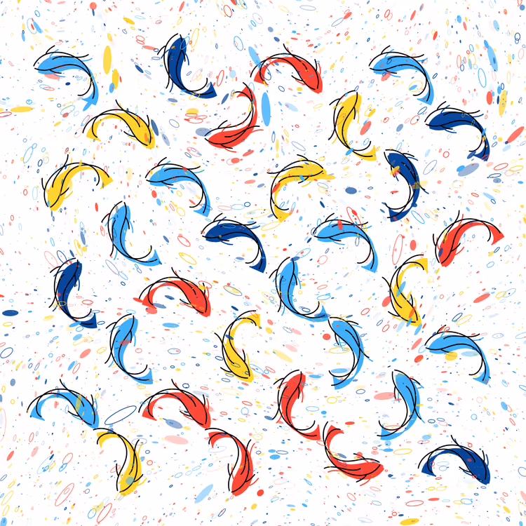 Colored Carp #4034