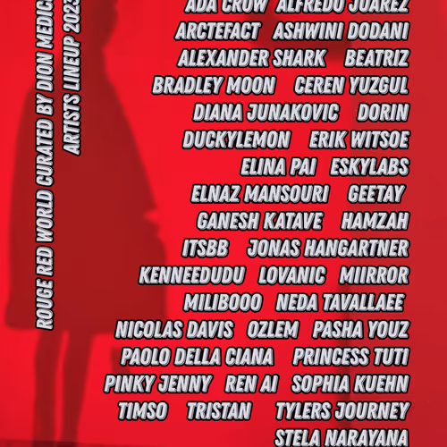 ROUGE RED WORLD ARTISTS POSTER 2023
